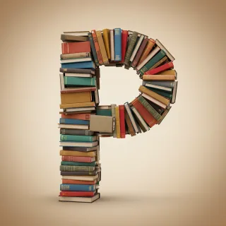 Books 2 — litera P (wariant 2)