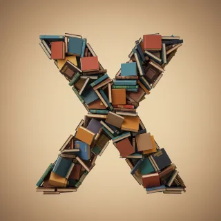 Books 2 — litera X (wariant 2)