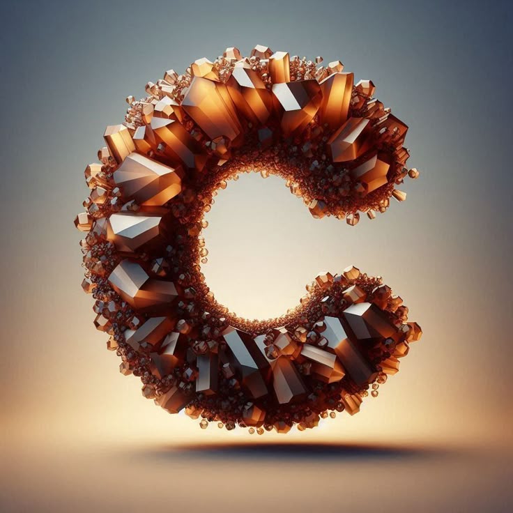 Brown crystal — litera C