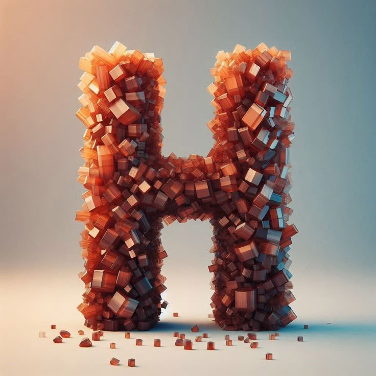 Brown crystal — litera H