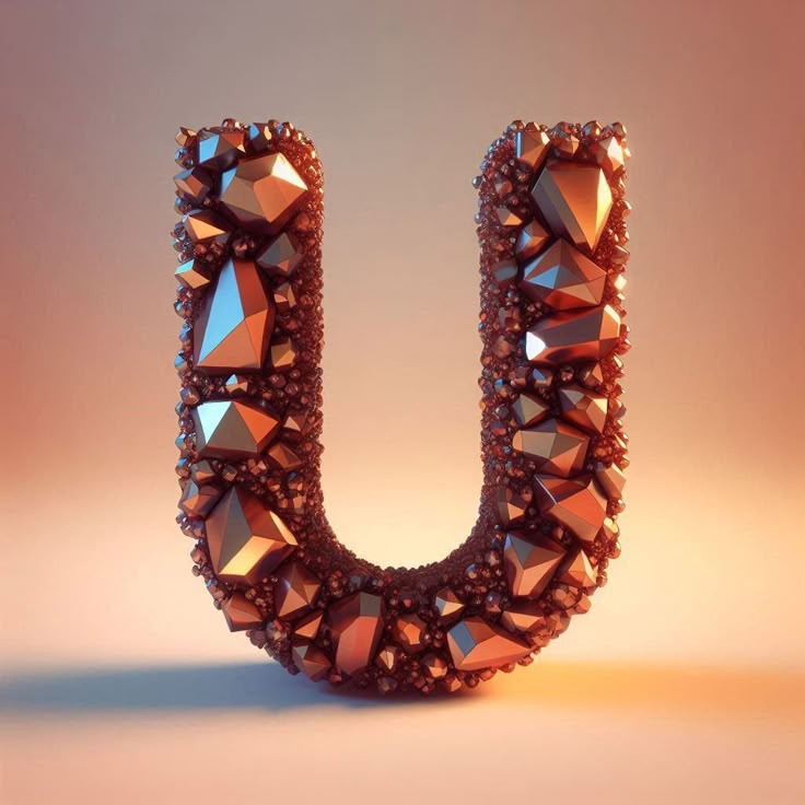 Brown crystal — litera U