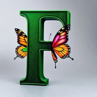 Butterflies 2 — litera F