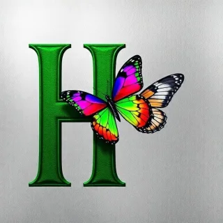 Butterflies 2 — litera H