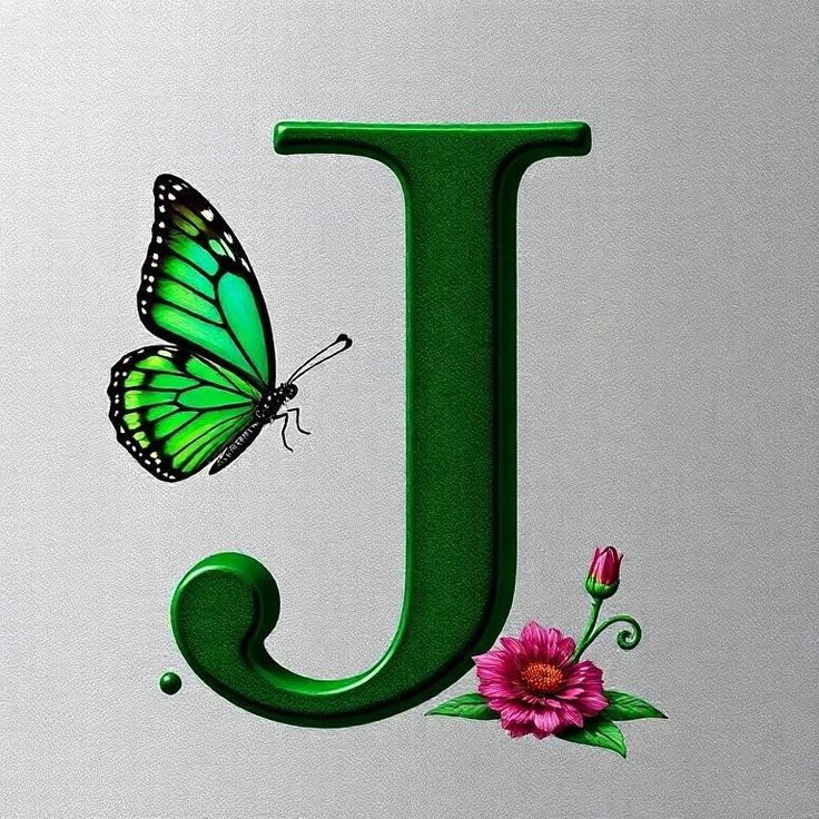 Butterflies 2 — litera J