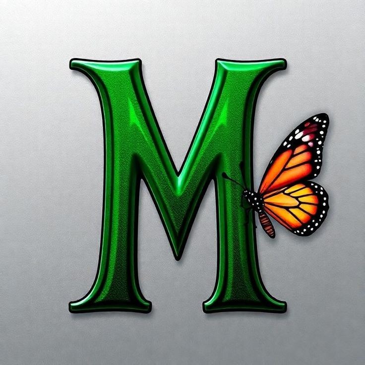 Butterflies 2 — litera M