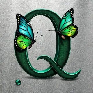 Butterflies 2 — litera Q