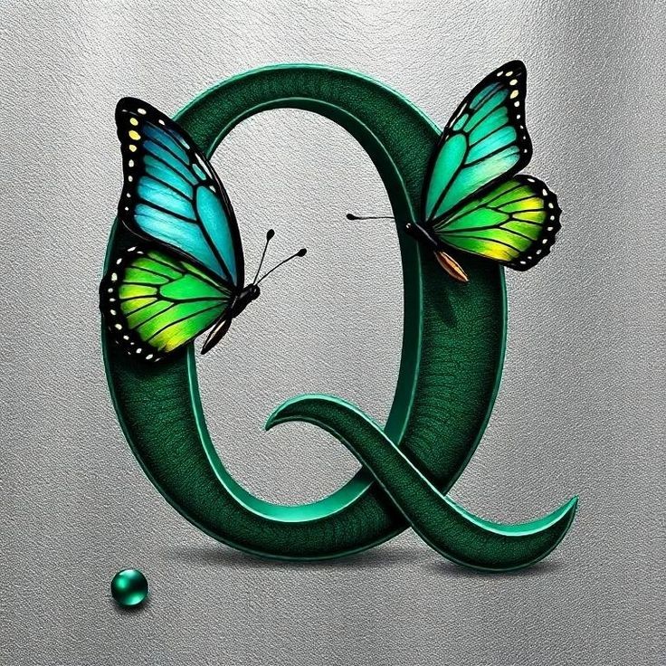 Butterflies 2 — litera Q