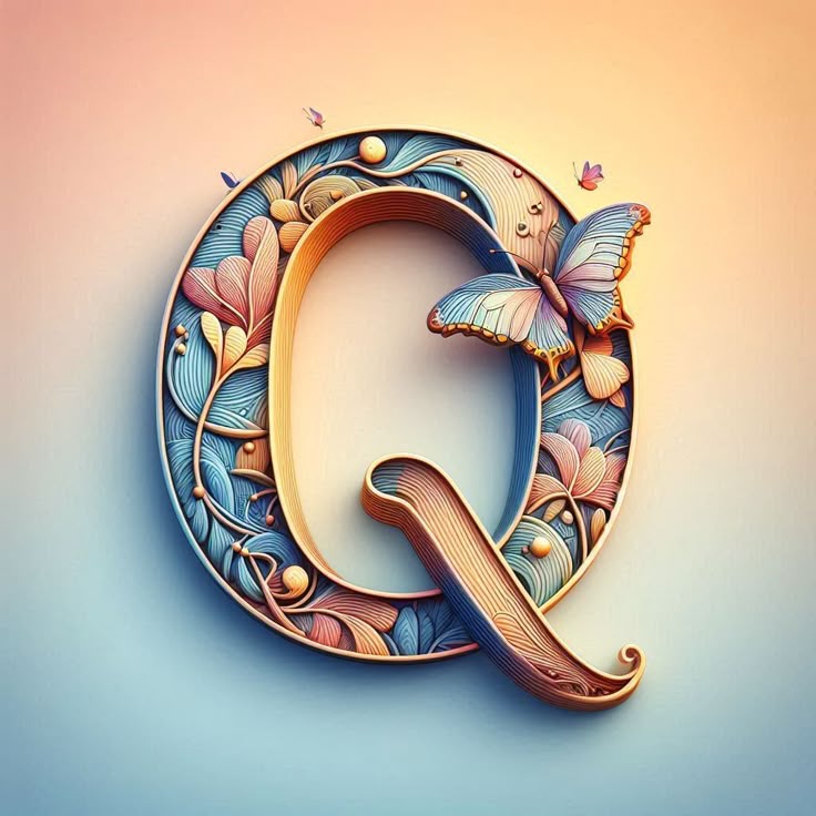 Butterflies — litera Q