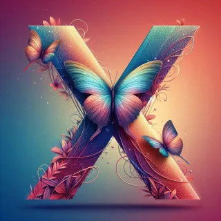 Butterflies — litera X