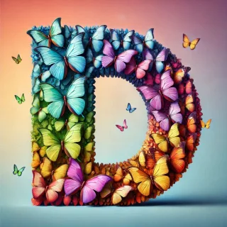 Butterfly wings — litera D