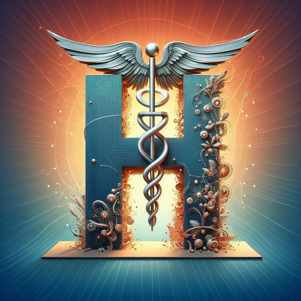 Caduceus — litera H (wariant 2)