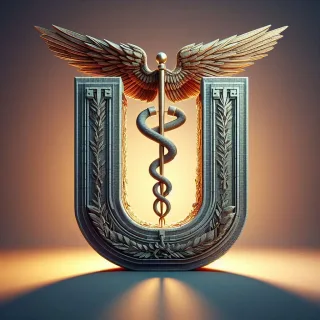 Caduceus — litera U (wariant 2)