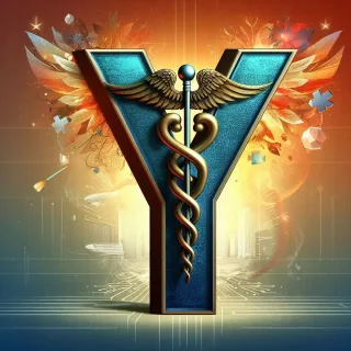 Caduceus — litera Y (wariant 2)