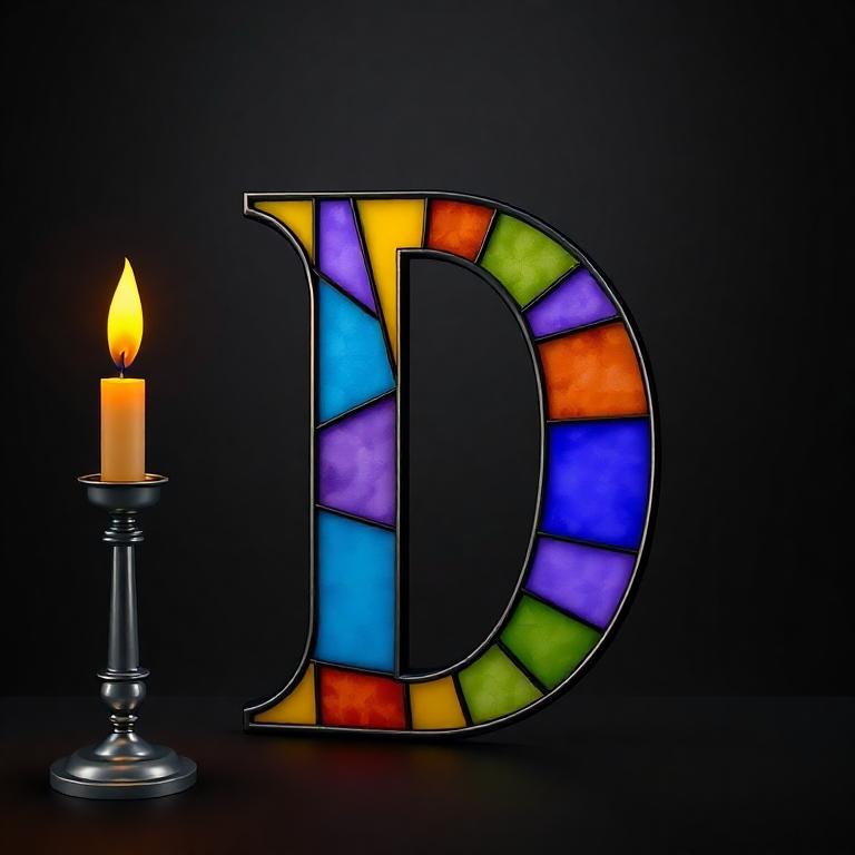 Candles — litera D