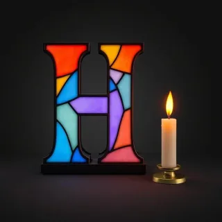 Candles — litera H