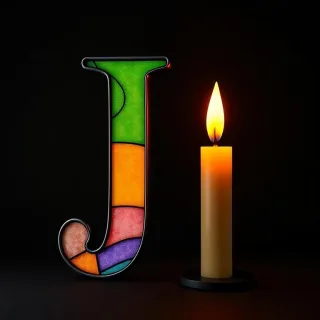 Candles — litera J