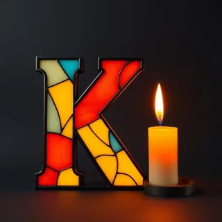 Candles — litera K
