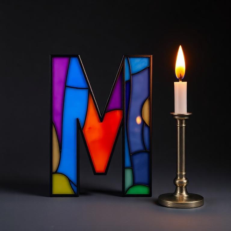 Candles — litera M