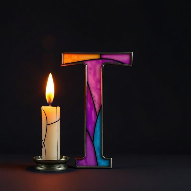 Candles — litera T