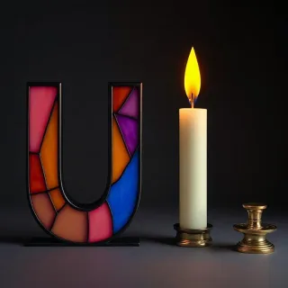 Candles — litera U