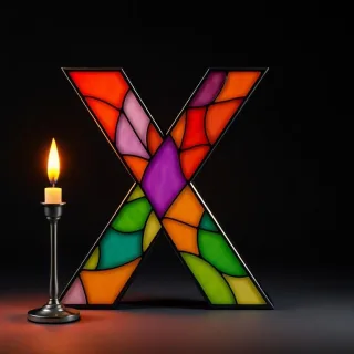 Candles — litera X