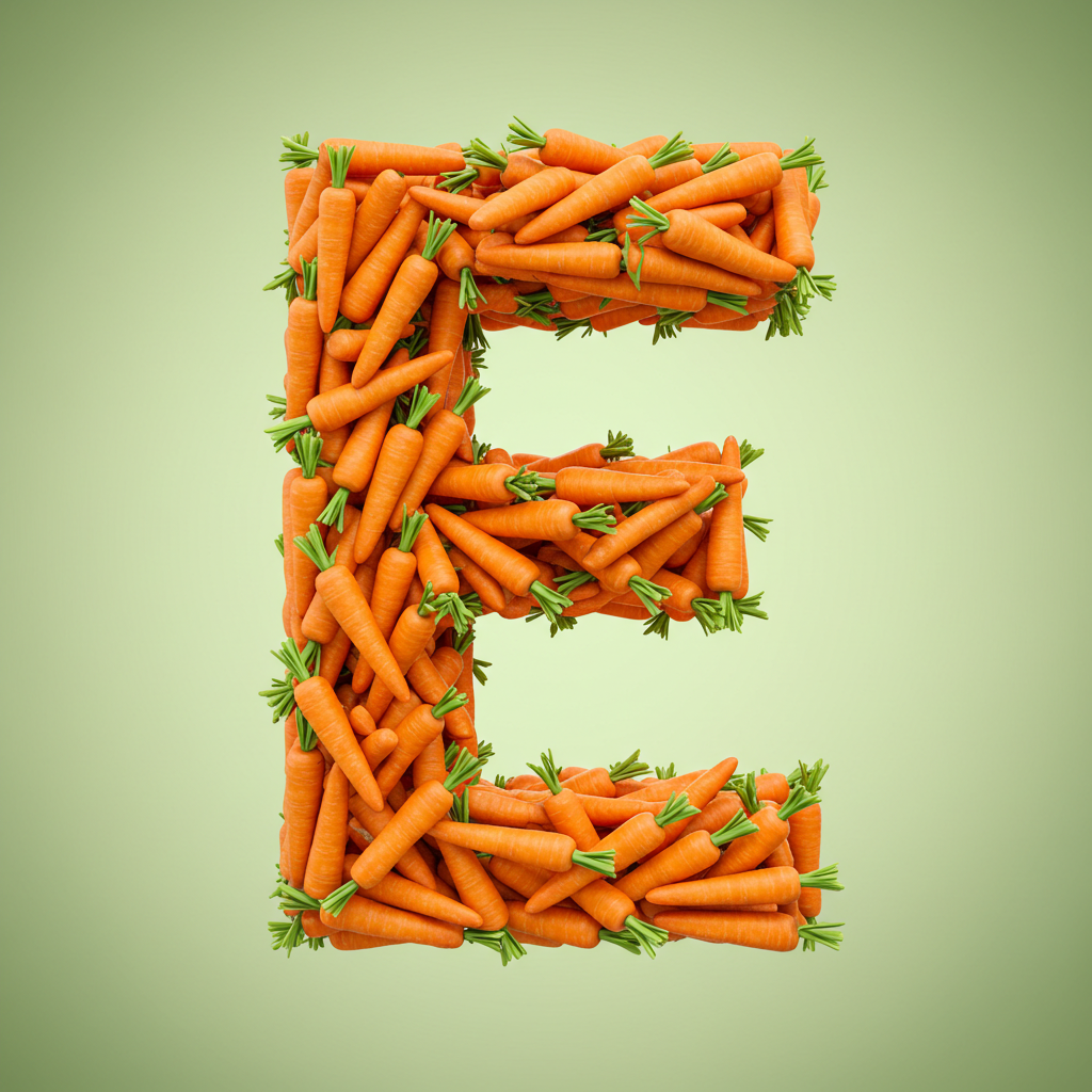Carrots — litera E (wariant 2)