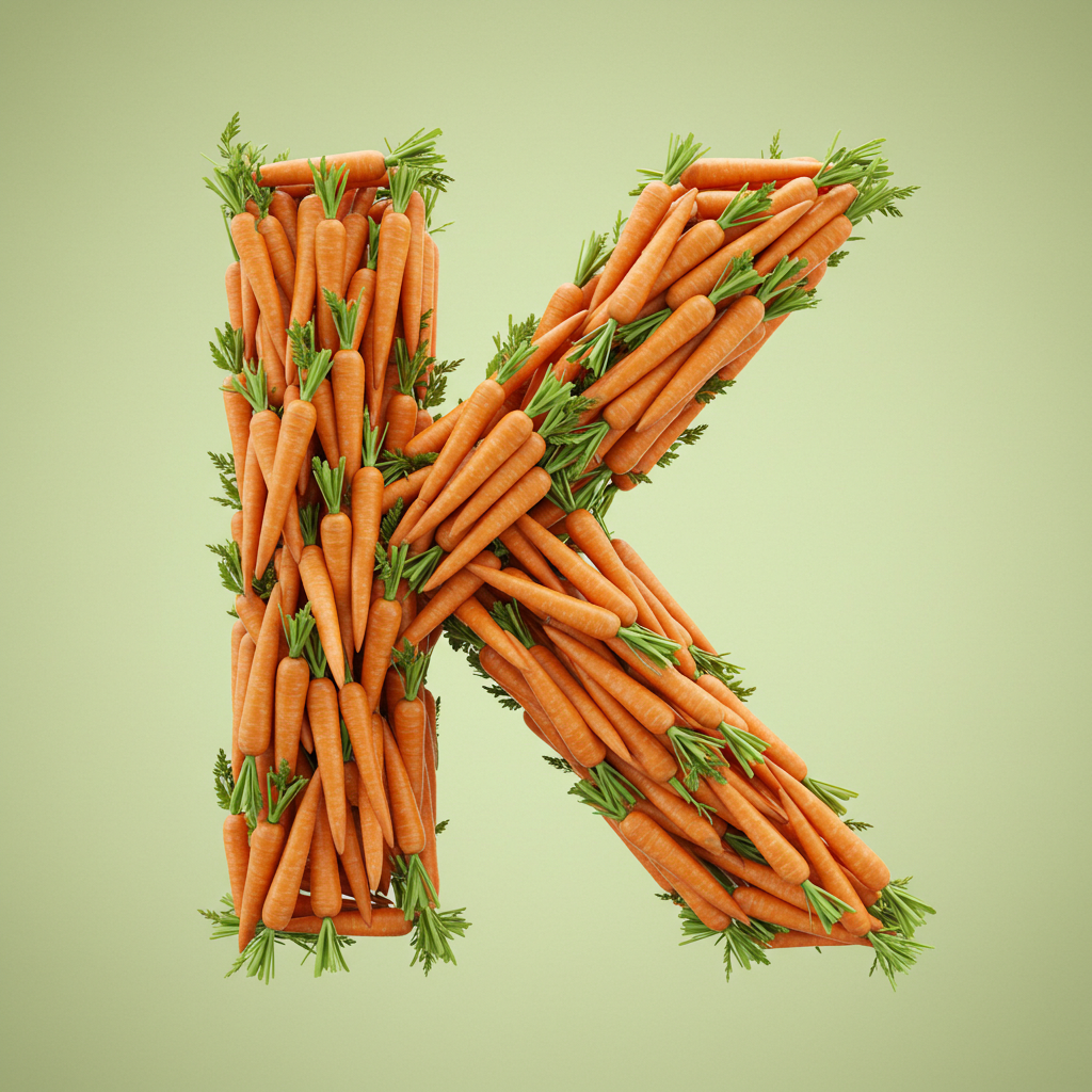 Carrots — litera K (wariant 2)