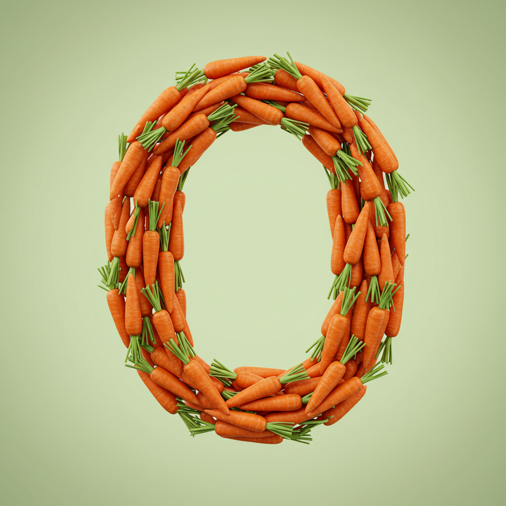 Carrots — litera O (wariant 2)