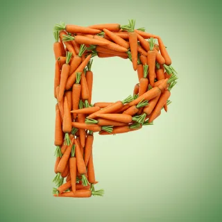 Carrots — litera P (wariant 2)