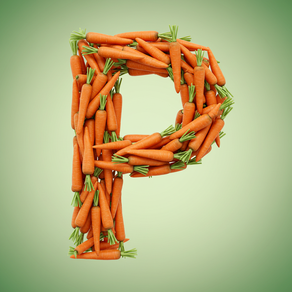 Carrots — litera P (wariant 2)