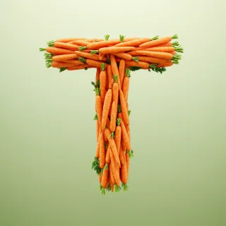 Carrots — litera T (wariant 2)