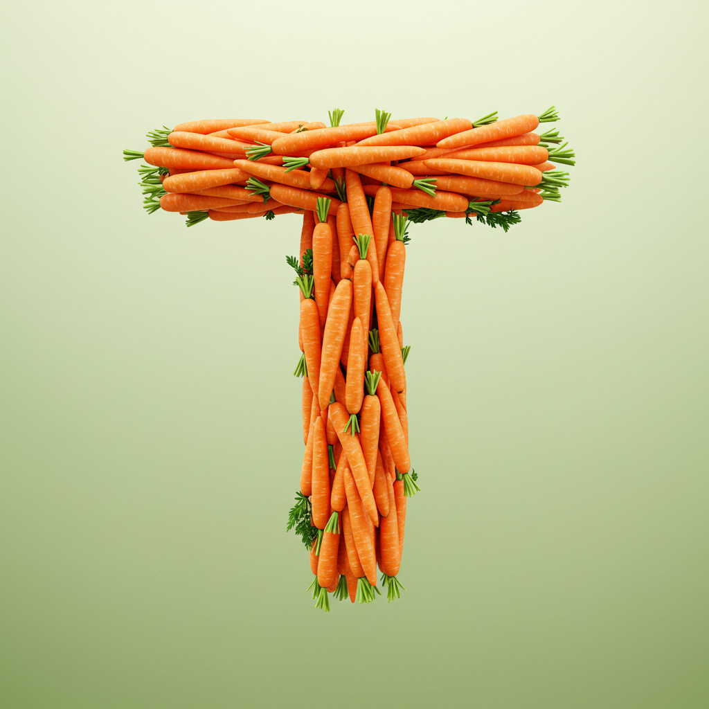 Carrots — litera T (wariant 2)