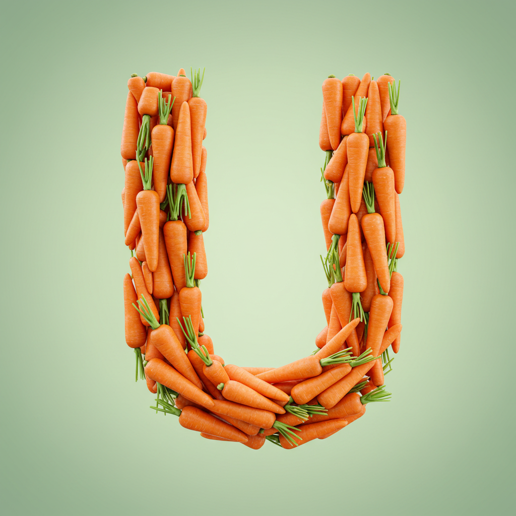 Carrots — litera U (wariant 2)