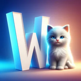 Cats 2 — litera W (wariant 2)