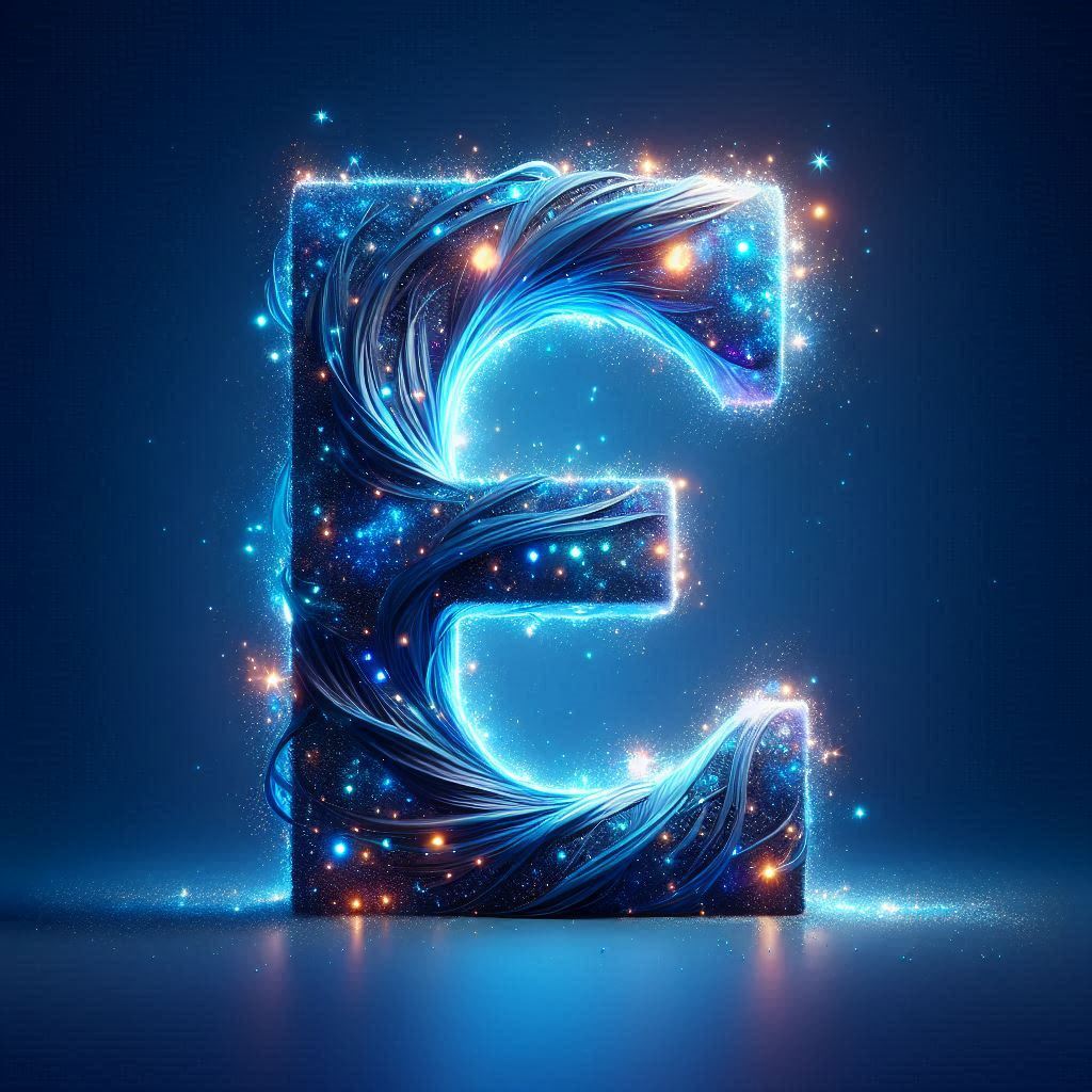 Celestial glow — litera E