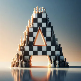 Chess — litera A (wariant 2)