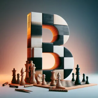 Chess — litera B (wariant 2)