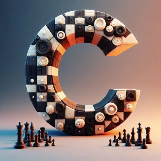 Chess — litera C (wariant 2)
