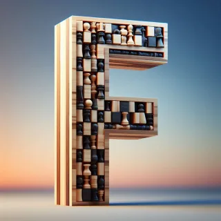 Chess — litera F (wariant 2)