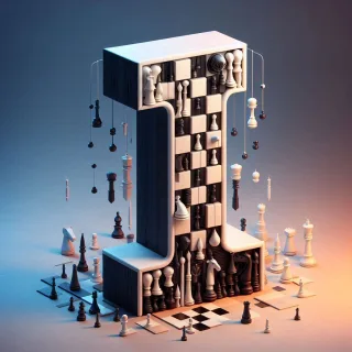 Chess — litera I (wariant 2)