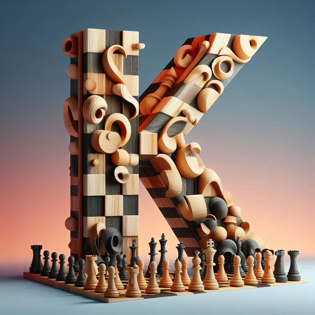 Chess — litera K (wariant 2)