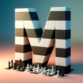 Chess — litera M (wariant 2)