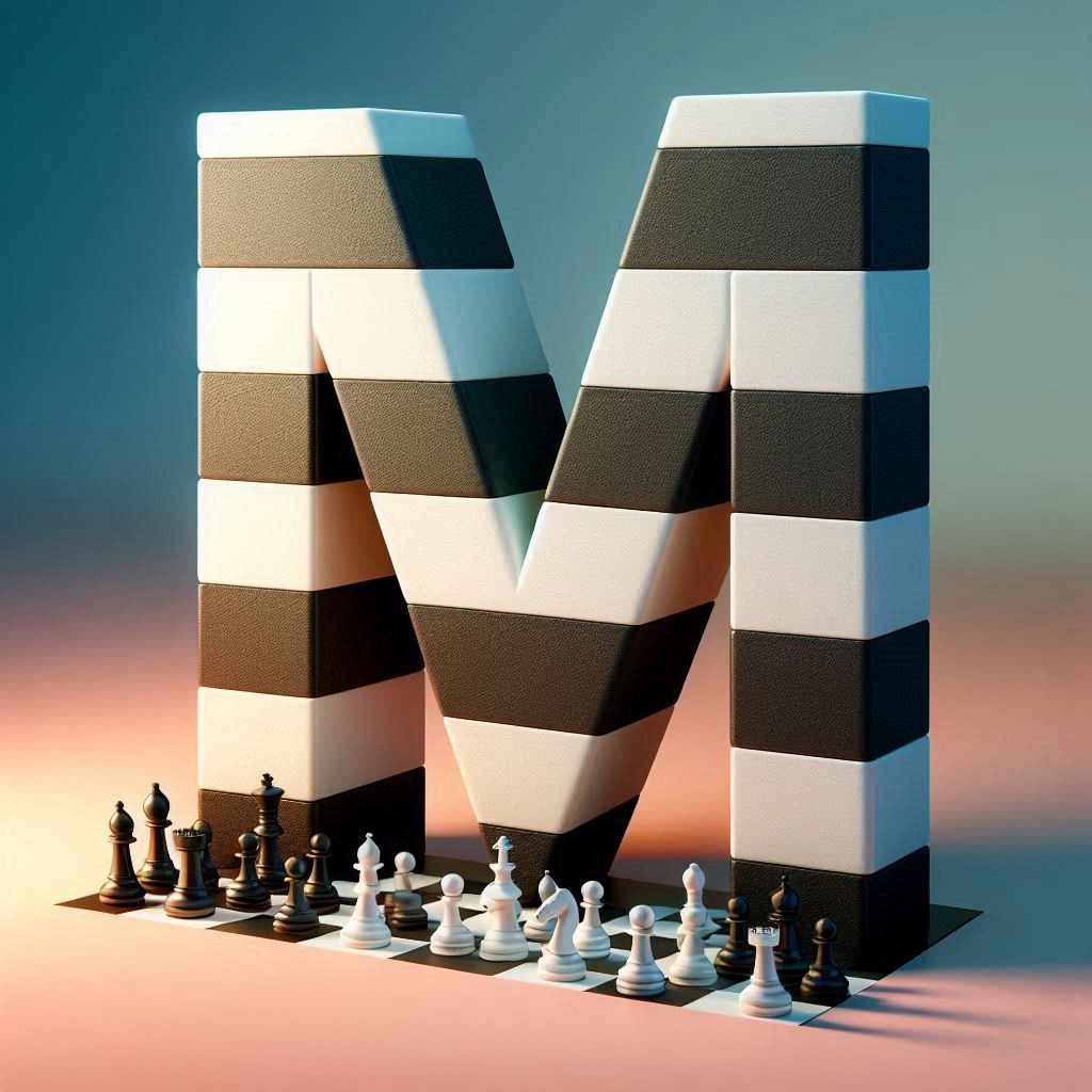 Chess — litera M (wariant 2)