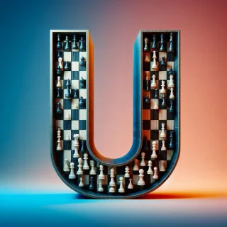 Chess — litera U (wariant 2)