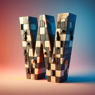 Chess — litera W (wariant 2)