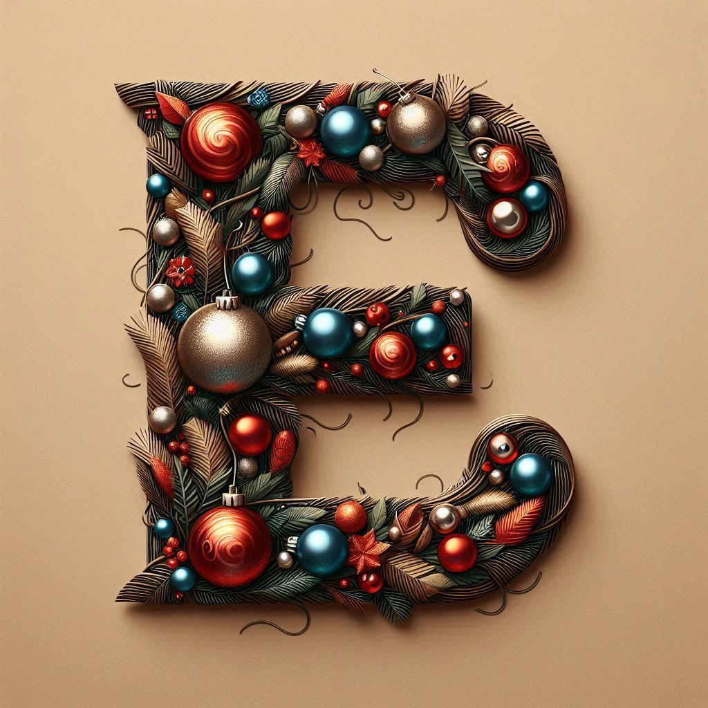 Christmas 2 — litera E (wariant 2)