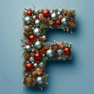 Christmas 2 — litera F (wariant 2)