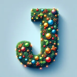 Christmas 2 — litera J (wariant 2)