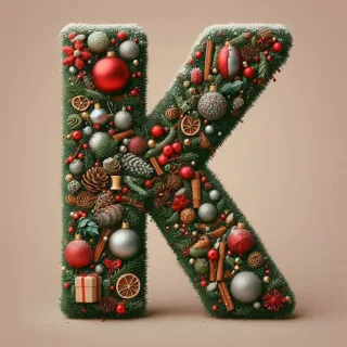 Christmas 2 — litera K (wariant 2)