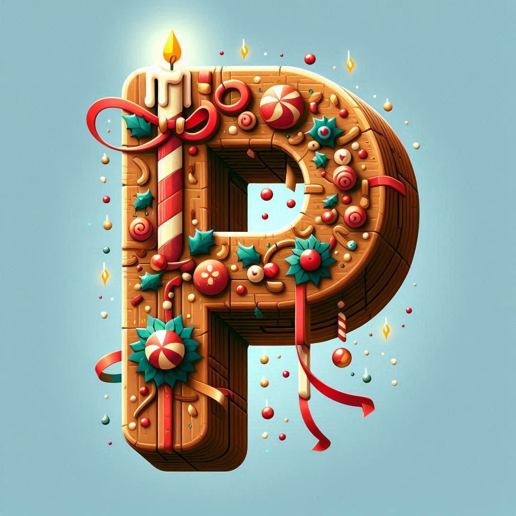 Christmas 2 — litera P (wariant 2)